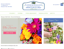 Tablet Screenshot of flowersbymarianne.com